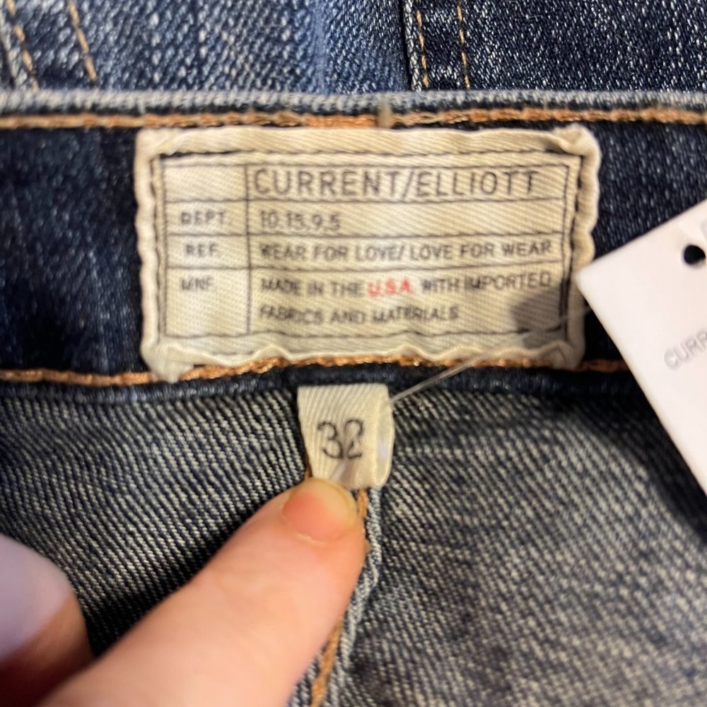 NWT Current Elliott The Flip Flop Denim Jeans - Picture 8 of 9